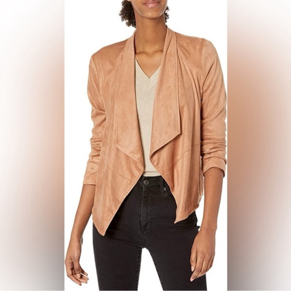 BB Dakota Faux Suede Jacket in Tan, Size M